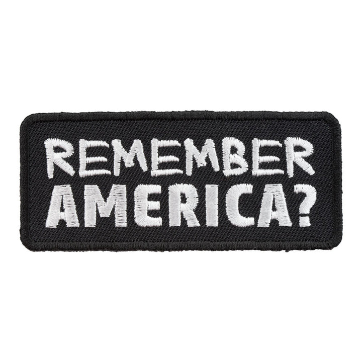 Remember America Patch, Patriotic Sayings Patches — product image