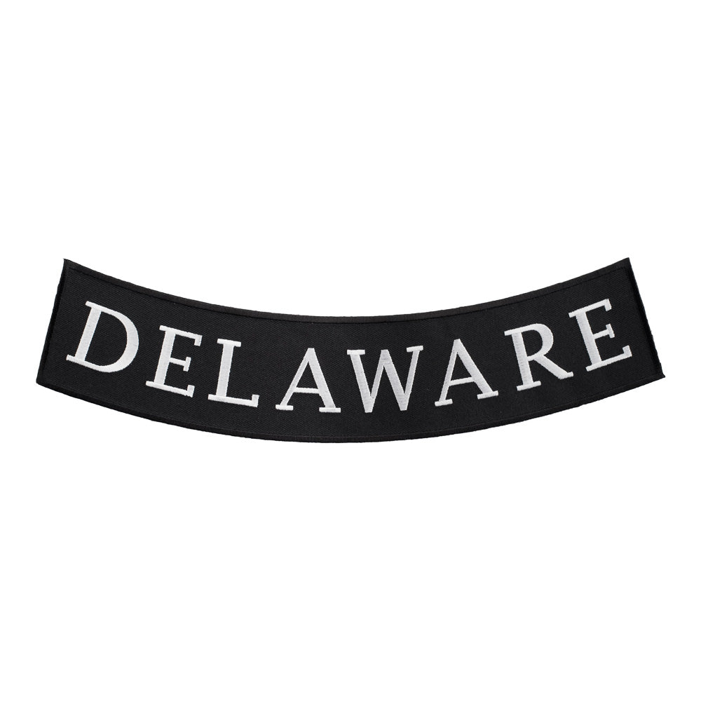 Delaware State Bottom Rocker Patch, Large Size — product image