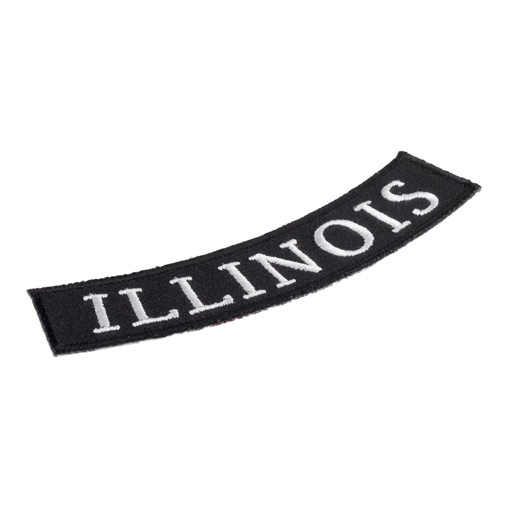 Illinois State Bottom Rocker Patch, Small Size — detail view 2