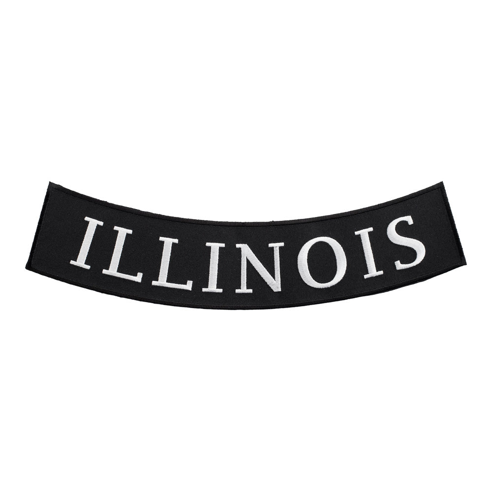 Illinois State Bottom Rocker Patch, Large Size — product image