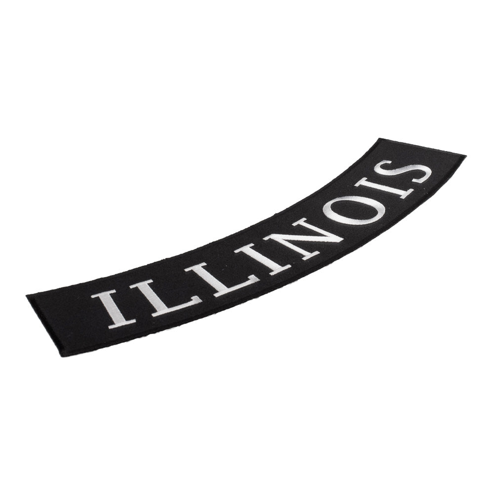 Illinois State Bottom Rocker Patch, Large Size — detail view 1