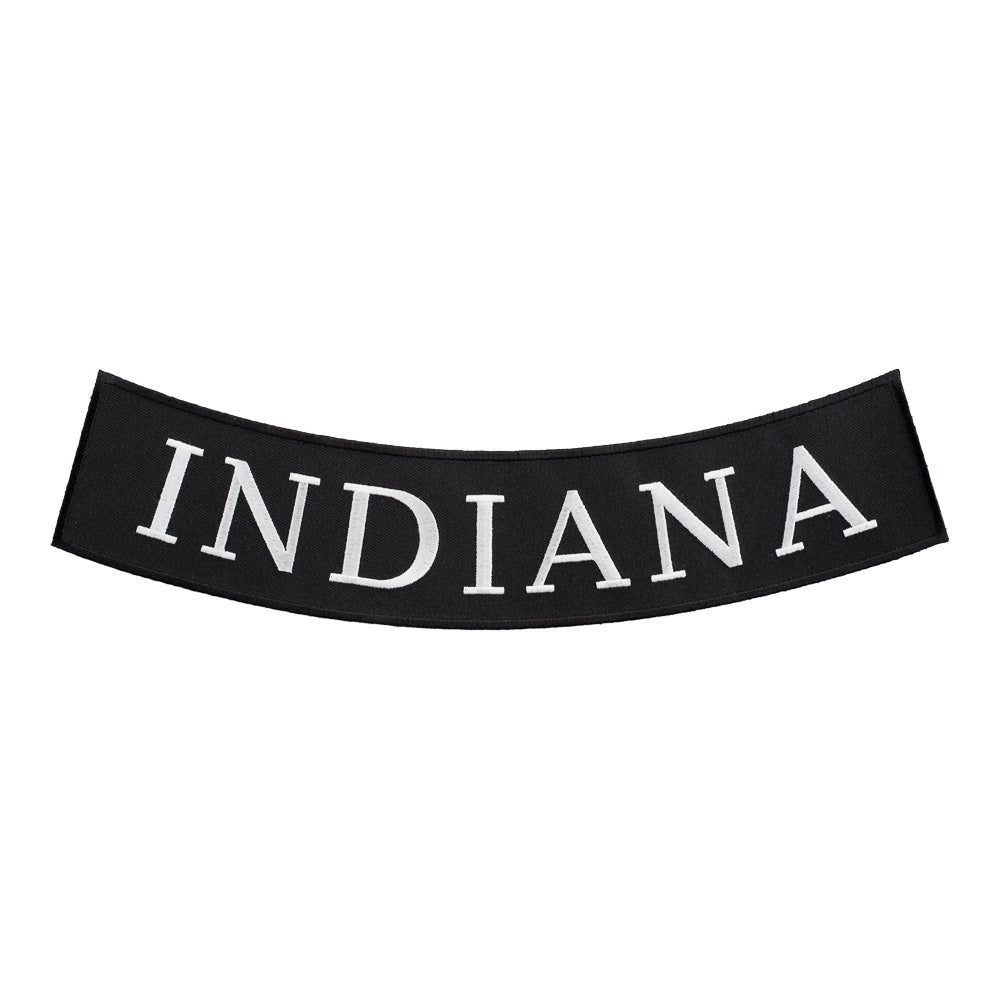 Indiana State Bottom Rocker Patch, Large Size — detail view 1