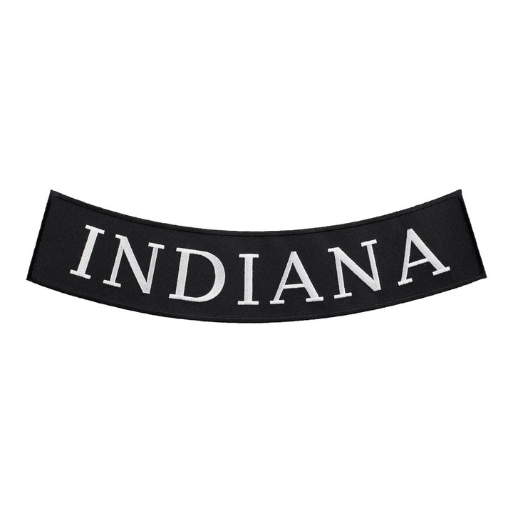 Indiana State Bottom Rocker Patch, Large Size — detail view 1