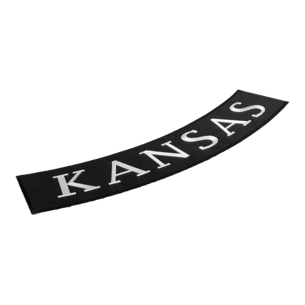 Kansas State Bottom Rocker Patch, Large Size — detail view 1