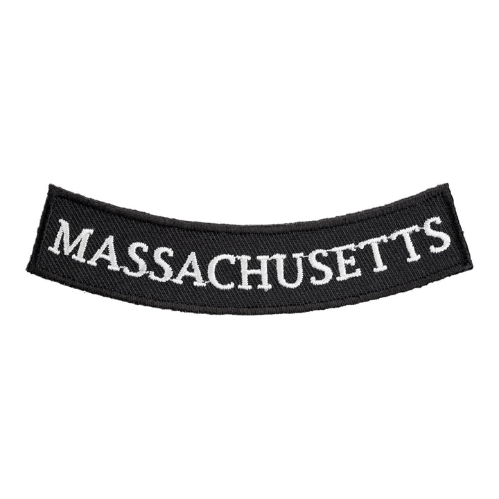 Massachusetts State Bottom Rocker Patch, Small Size — product image