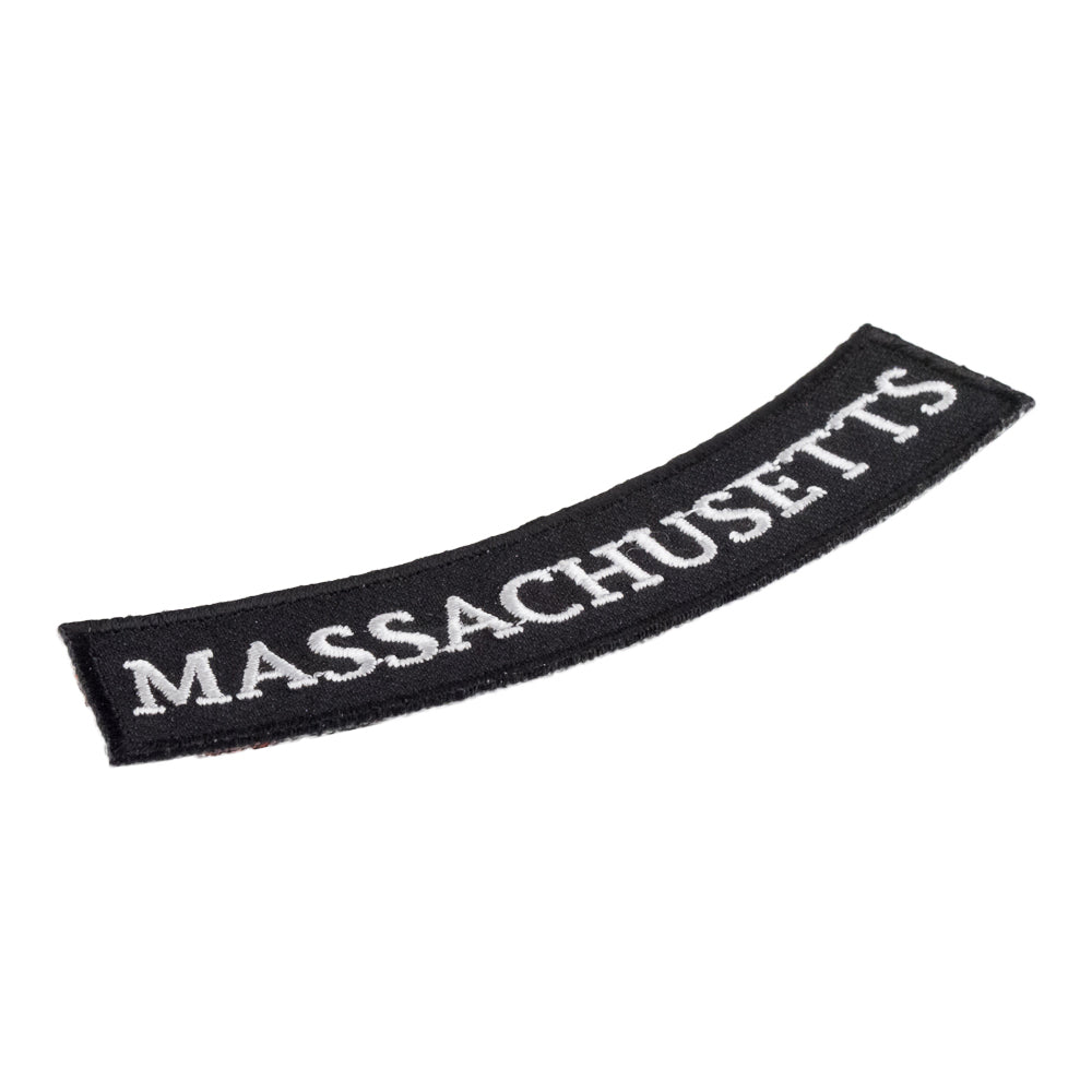 Massachusetts State Bottom Rocker Patch, Small Size — detail view 2