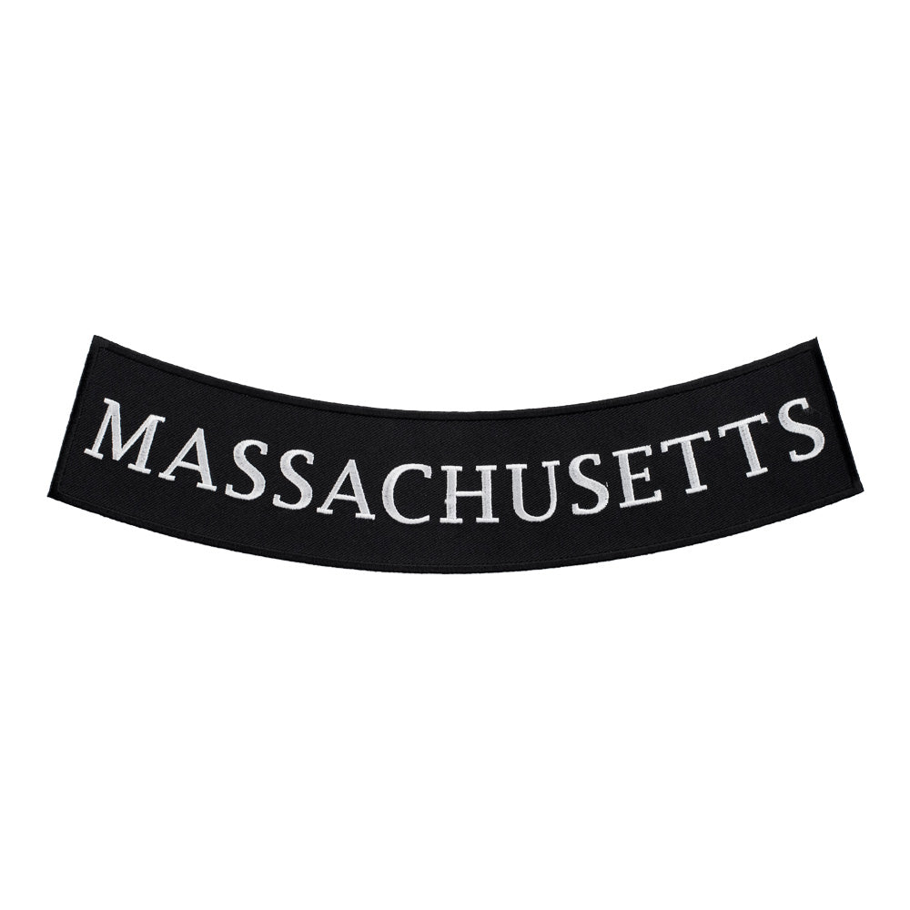 Massachusetts State Bottom Rocker Patch, Large Size — product image