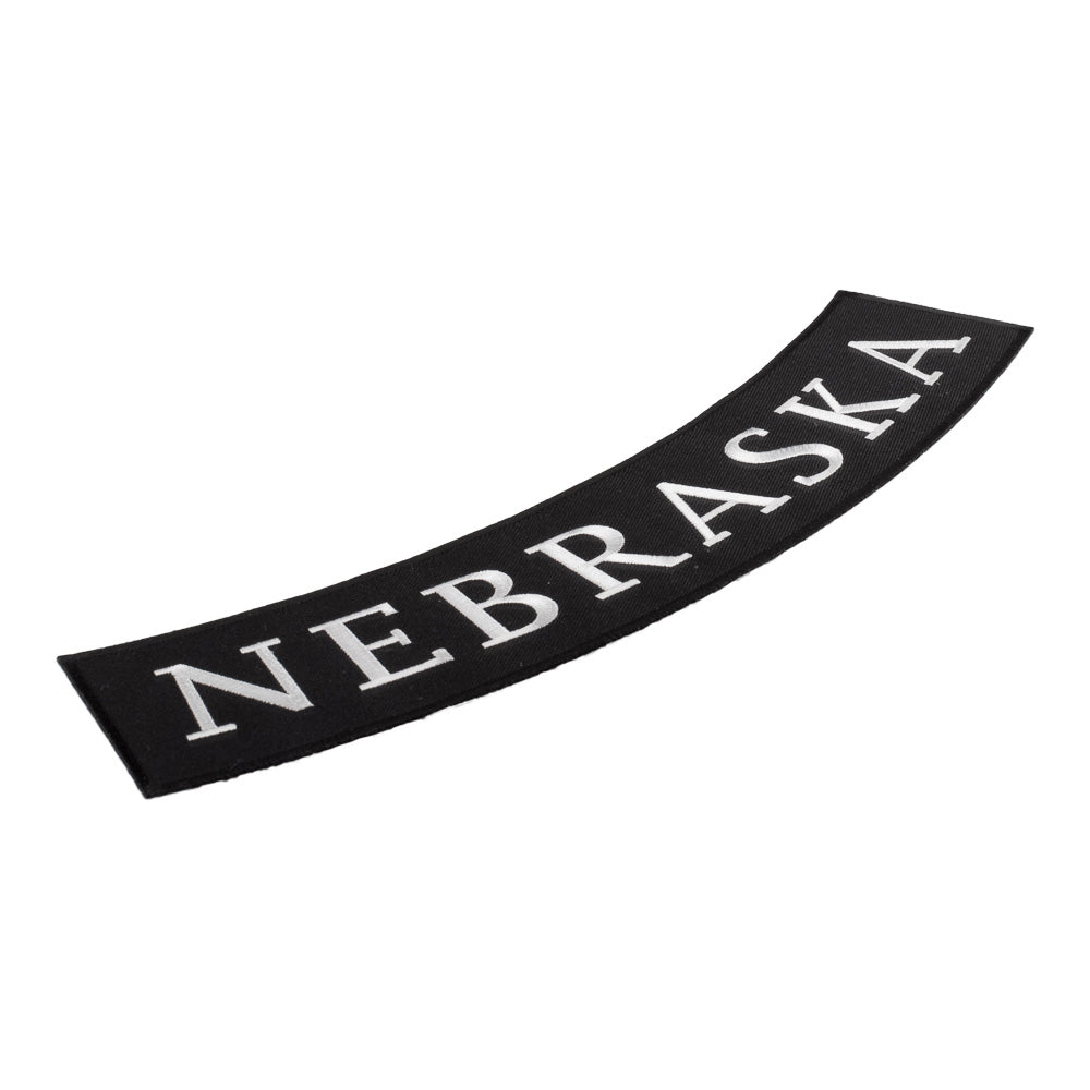 Nebraska State Bottom Rocker Patch, Large Size — detail view 1