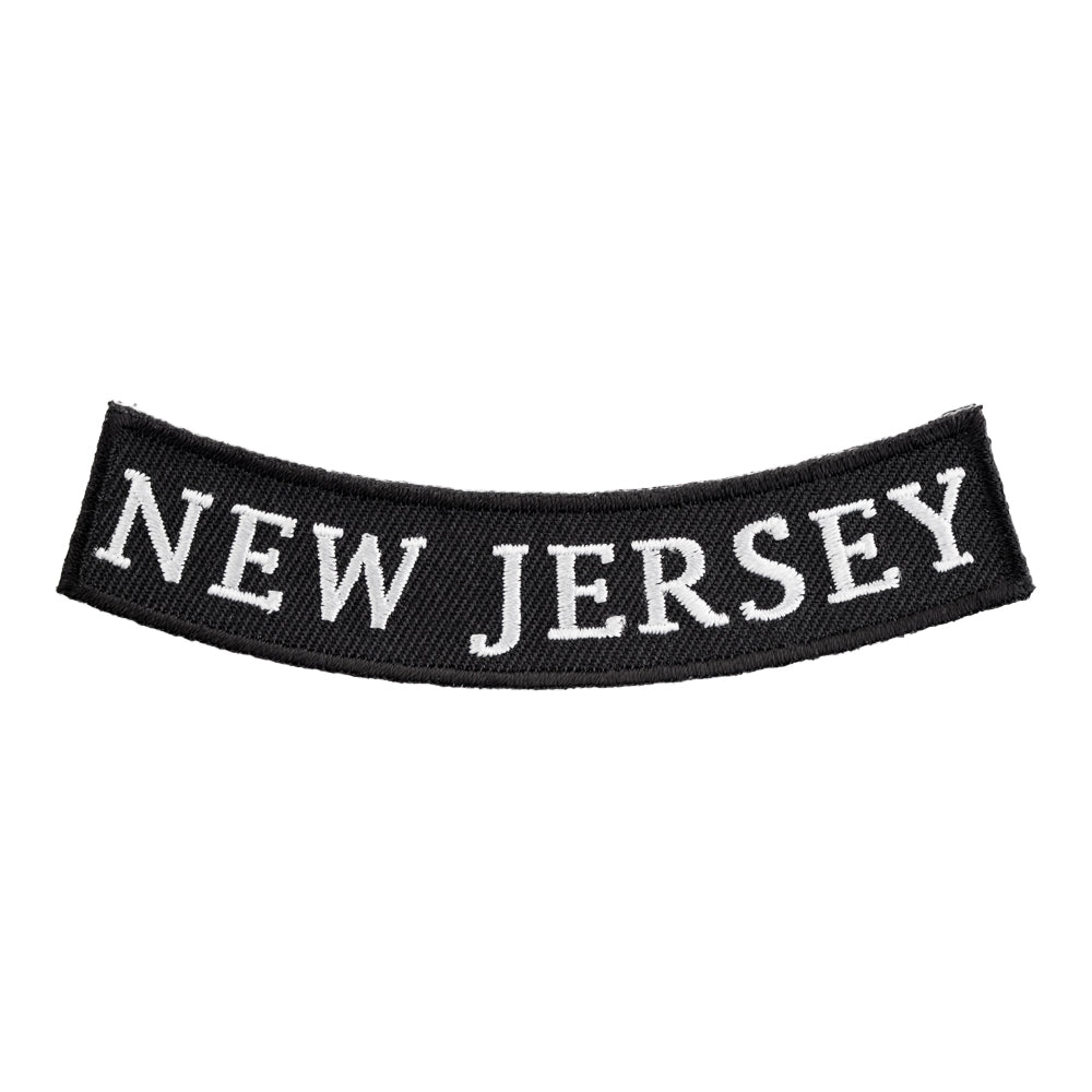 New Jersey State Bottom Rocker Patch, Small Size — product image