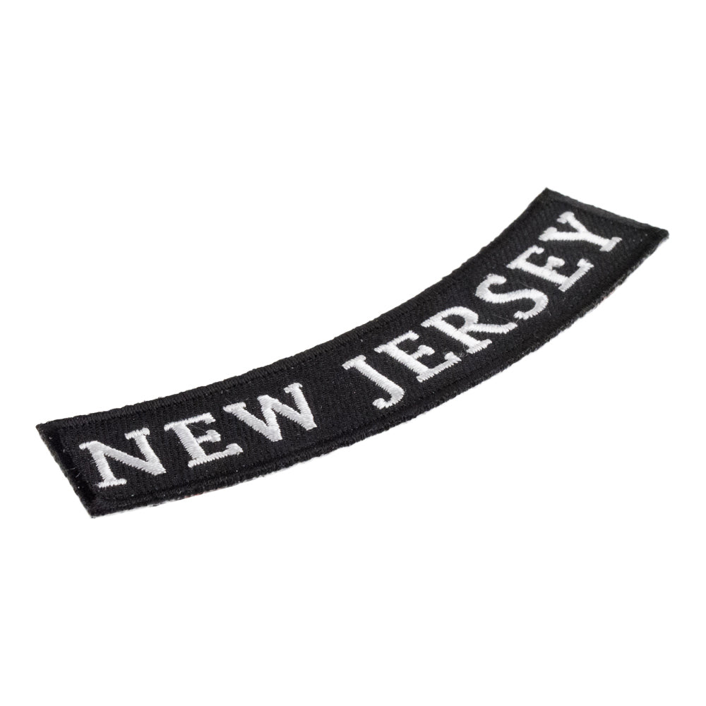 New Jersey State Bottom Rocker Patch, Small Size — detail view 1