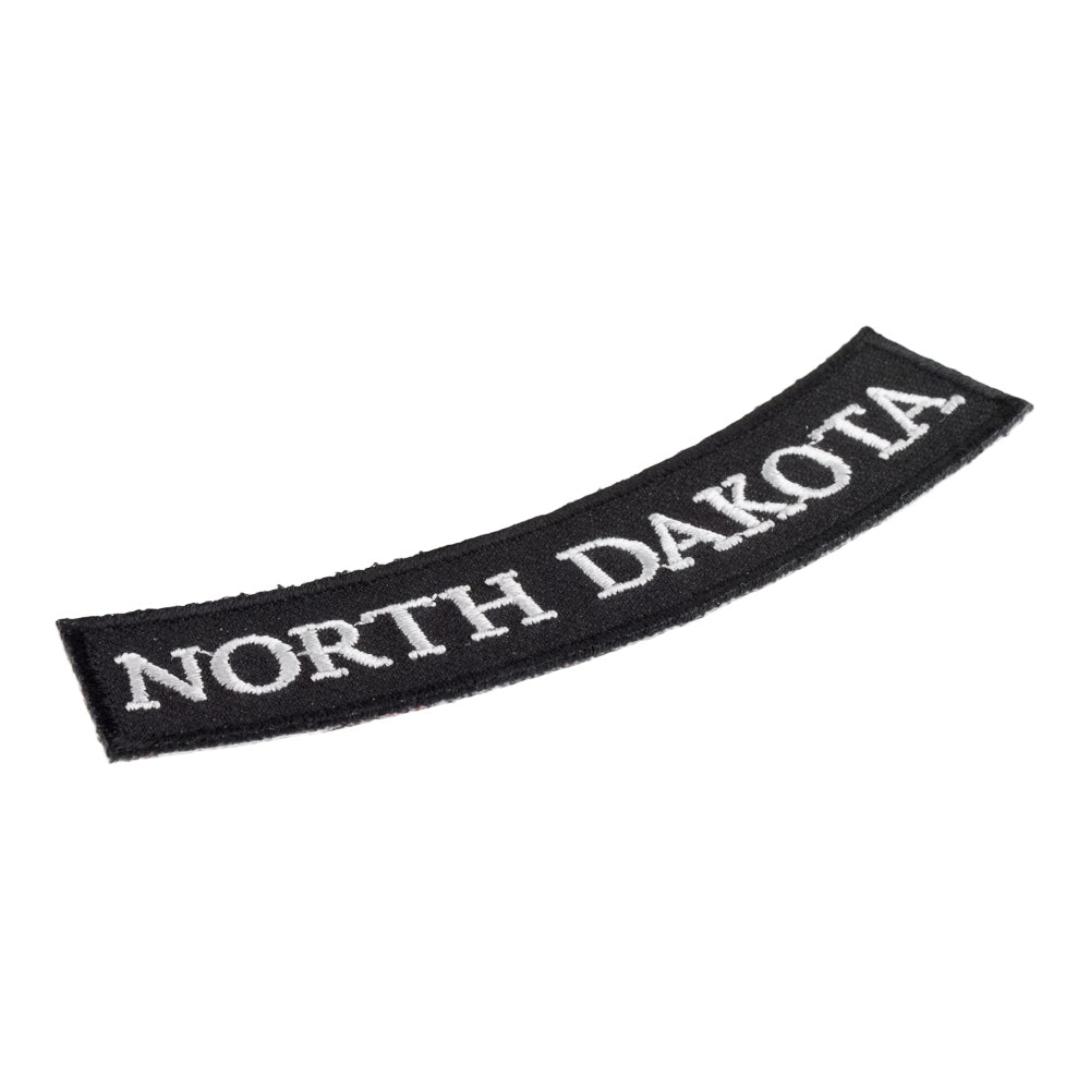 North Dakota State Bottom Rocker Patch, Small Size — detail view 2