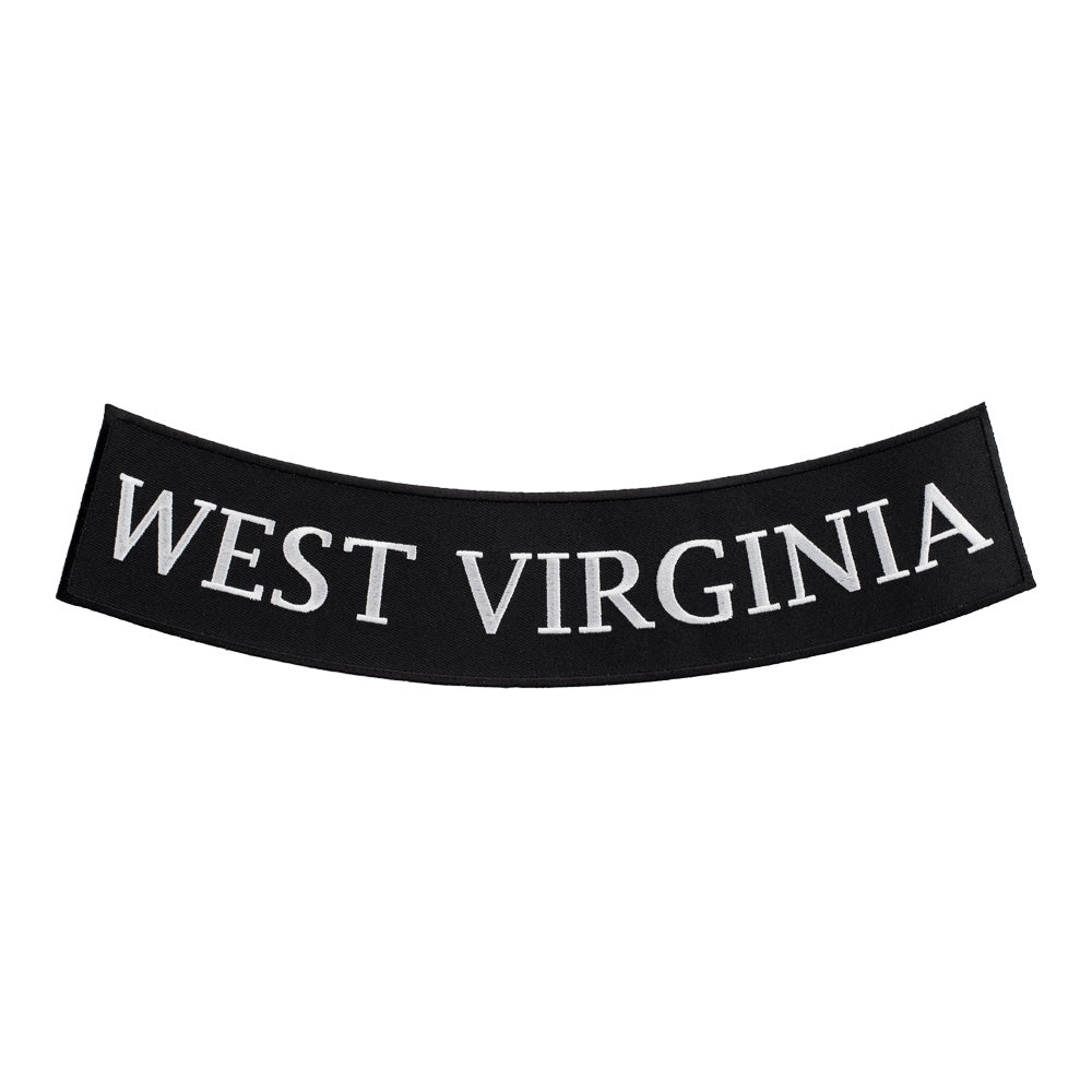 West Virginia State Bottom Rocker Patch, Large Size — product image
