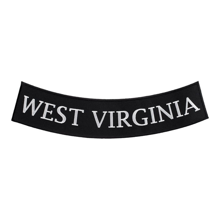 West Virginia State Bottom Rocker Patch, Large Size — product image