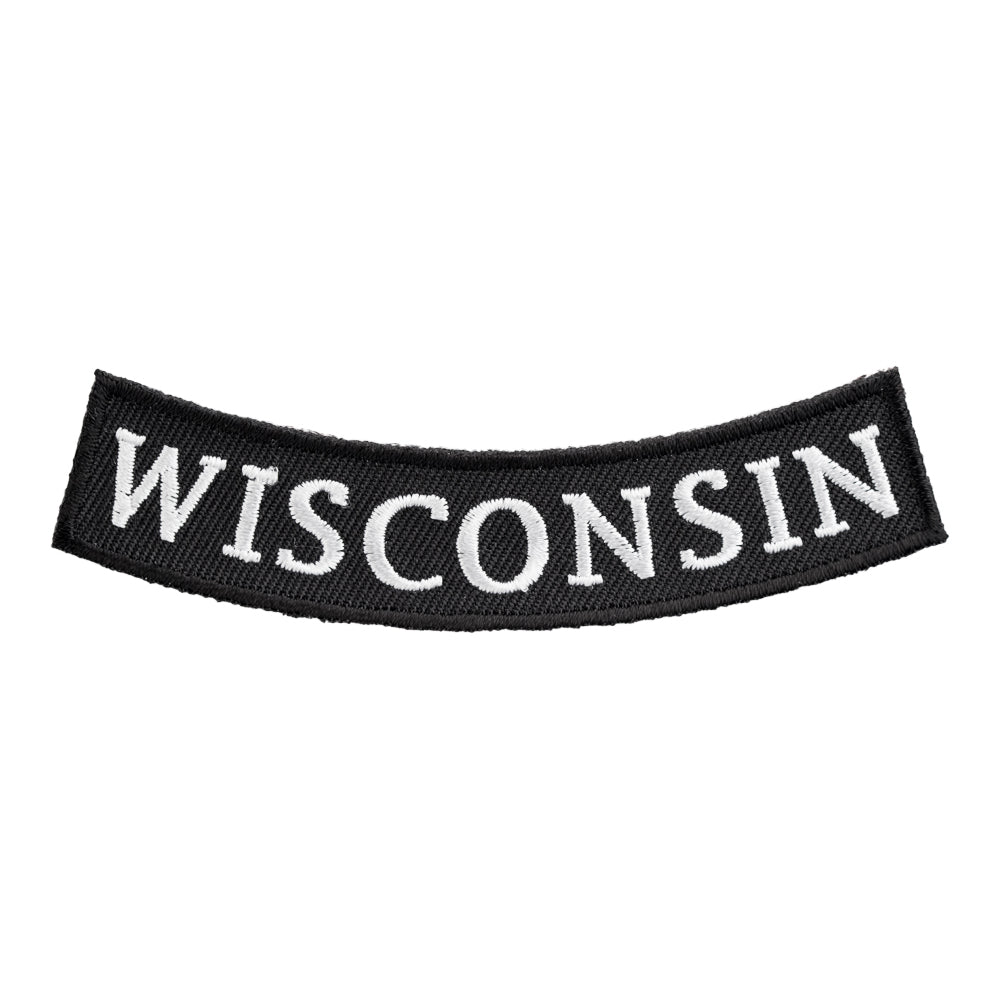 Wisconsin State Bottom Rocker Patch, Small Size — product image