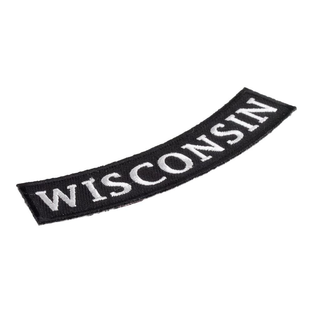 Wisconsin State Bottom Rocker Patch, Small Size — detail view 2