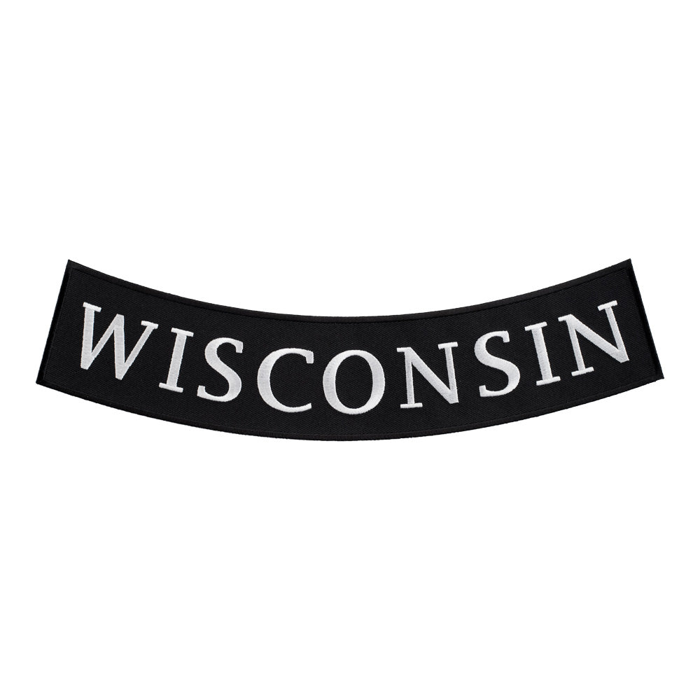 Wisconsin State Bottom Rocker Patch, Large Size — product image