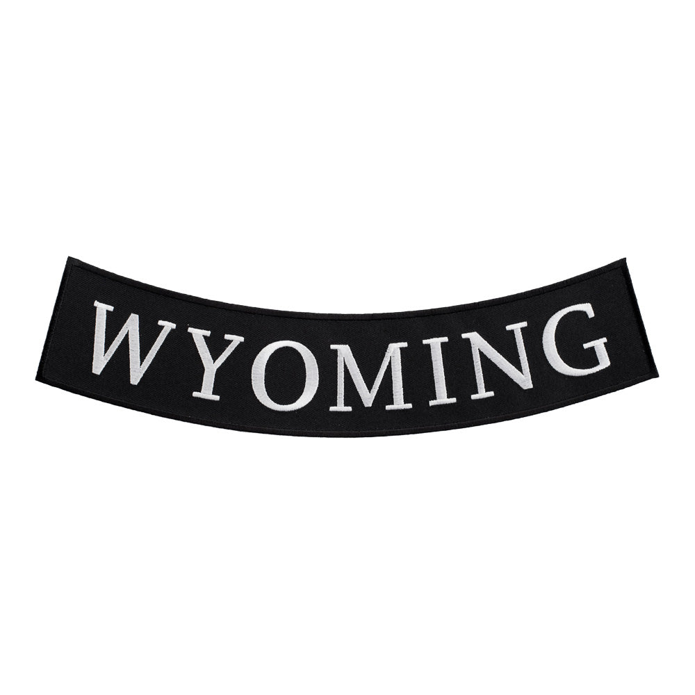 Wyoming State Bottom Rocker Patch, Large Size — product image