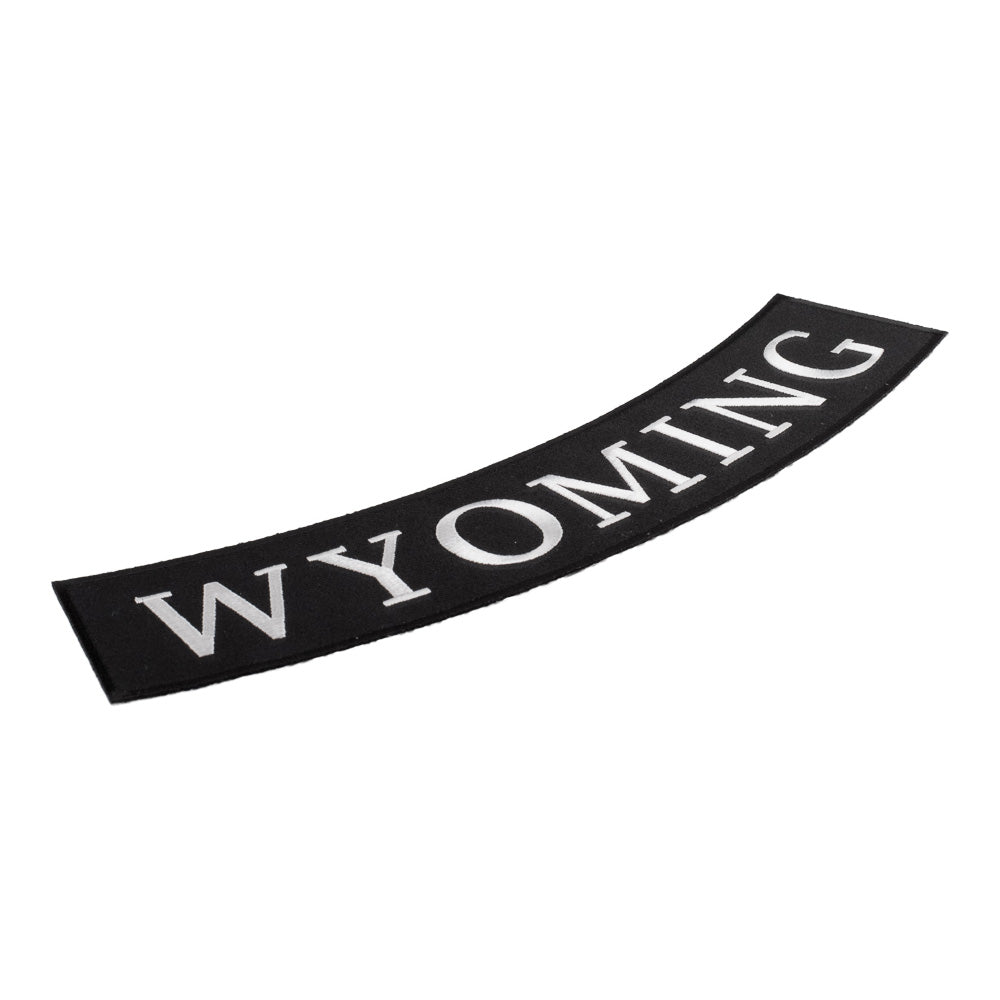 Wyoming State Bottom Rocker Patch, Large Size — detail view 1