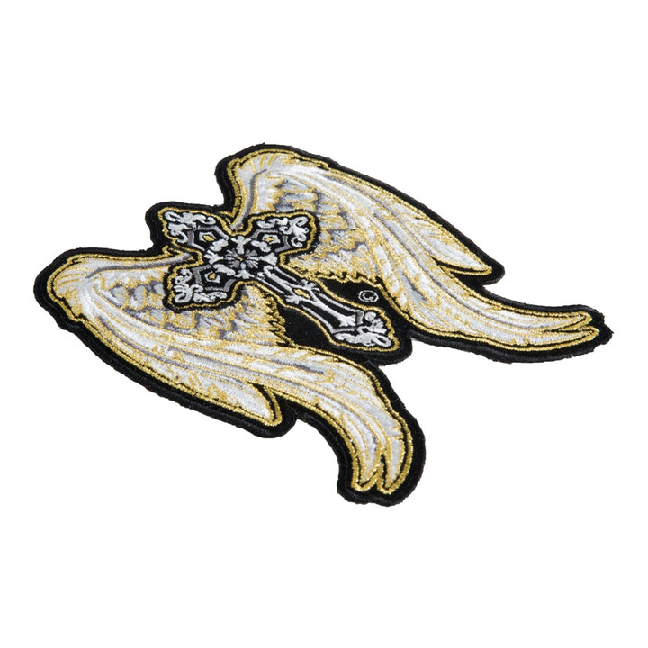 Golden Angelic Wings &amp; Cross Patch, Medium Size — detail view 2