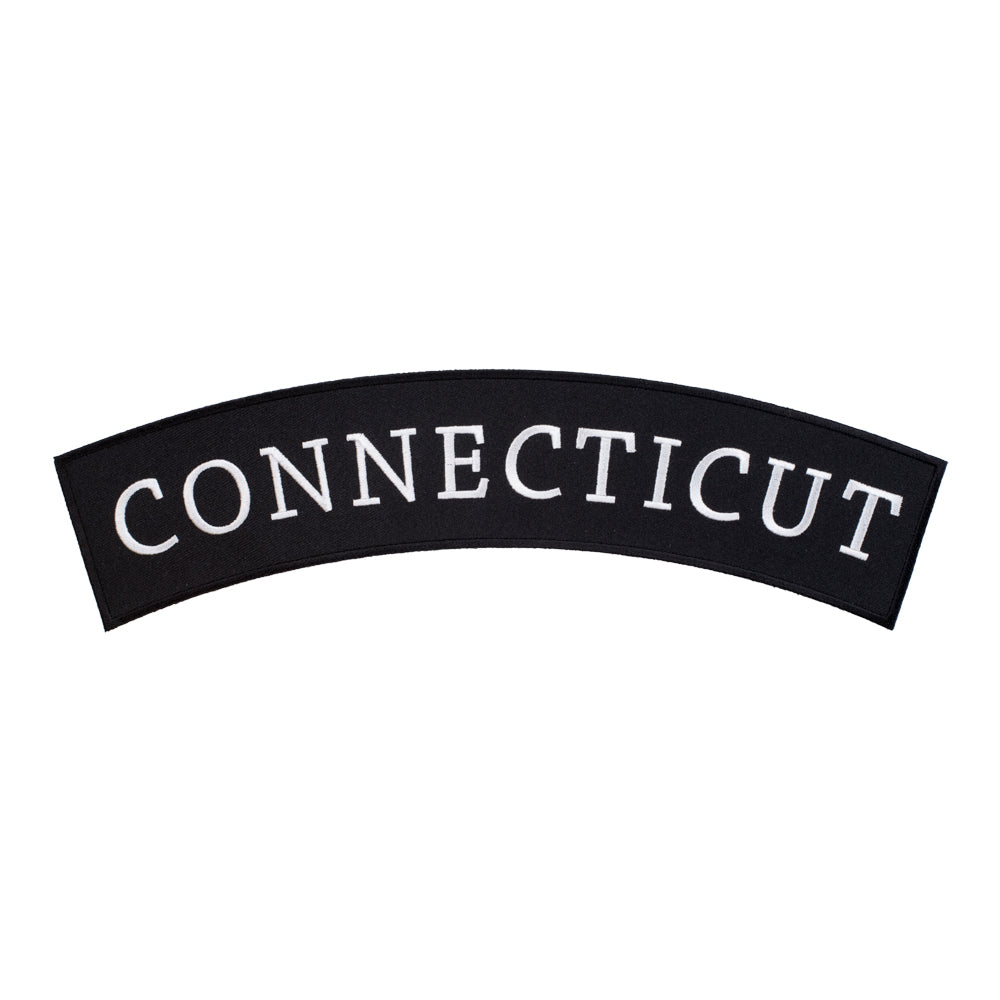 Connecticut State Top Rocker Patch, Large Size — product image