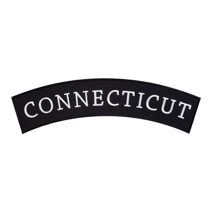 Connecticut State Top Rocker Patch, Large Size — product image