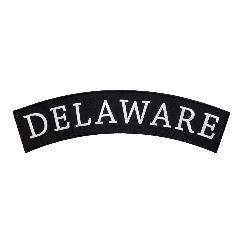 Delaware State Top Rocker Patch, Large Size — product image