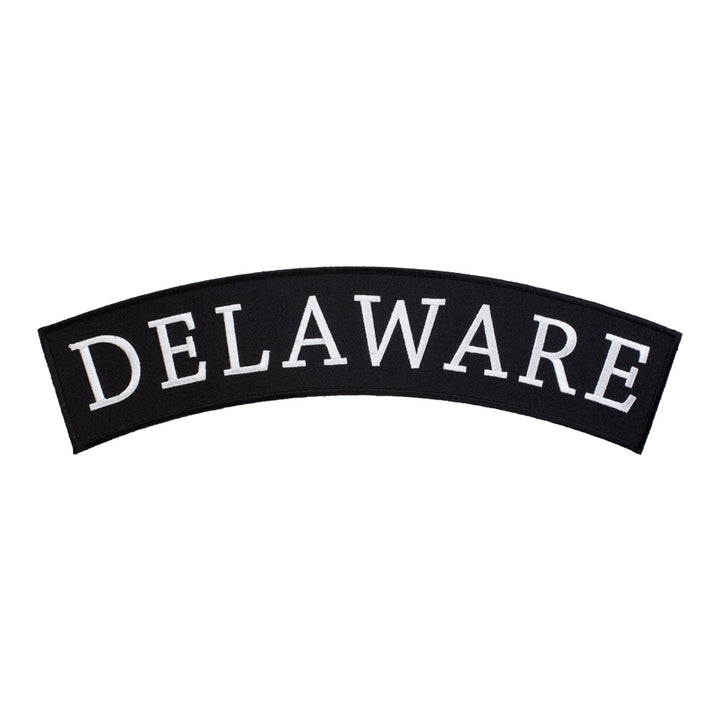 Delaware State Top Rocker Patch, Large Size — product image