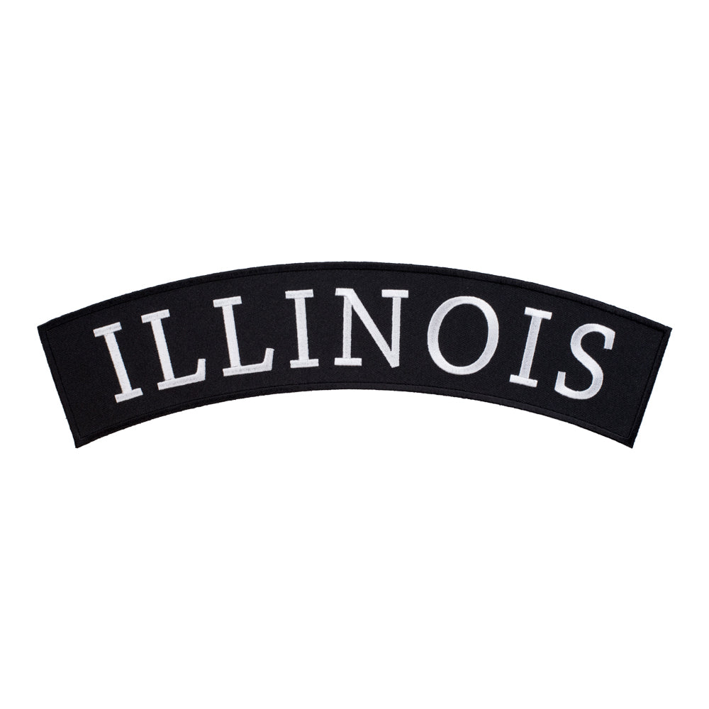 Illinois State Top Rocker Patch, Large Size — product image