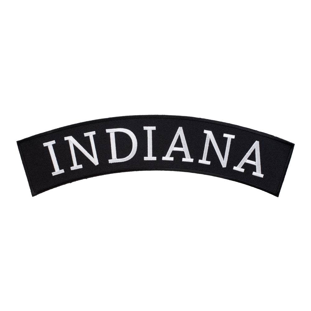 Indiana State Top Rocker Patch, Large Size — product image
