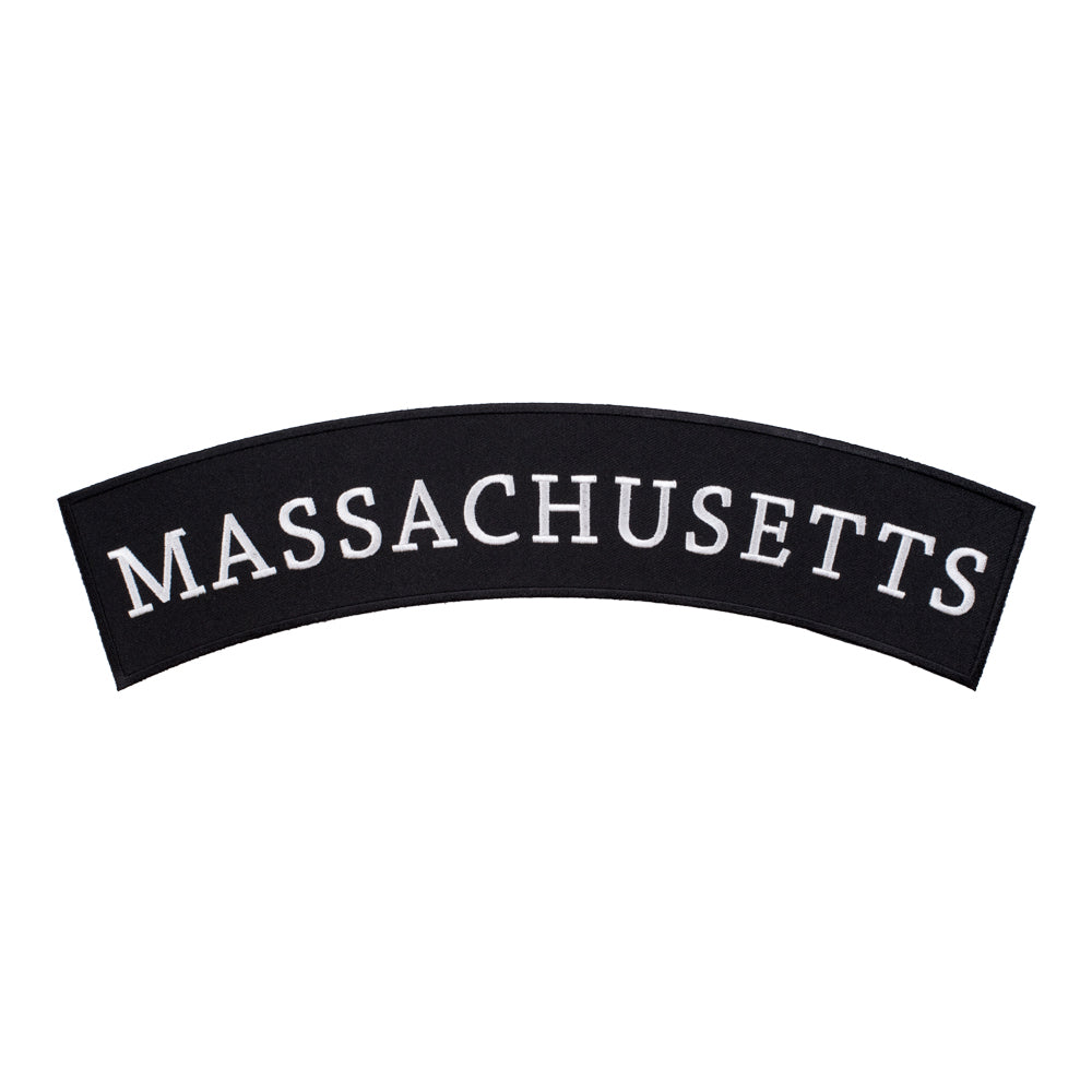 Massachusetts State Top Rocker Patch, Large Size — product image