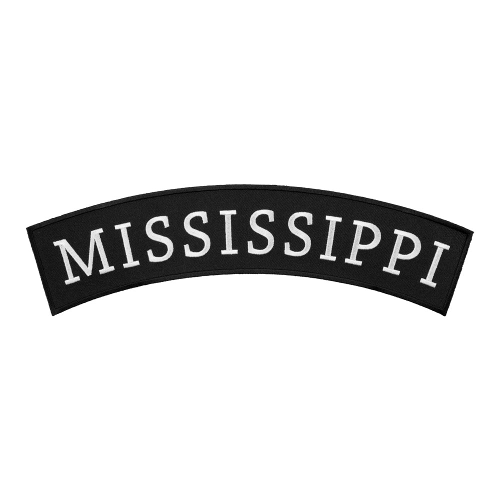 Mississippi State Top Rocker Patch, Large Size — product image