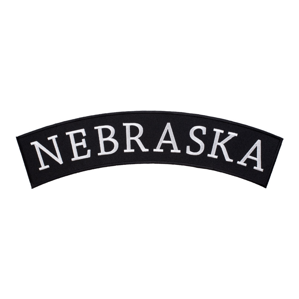 Nebraska State Top Rocker Patch, Large Size — product image