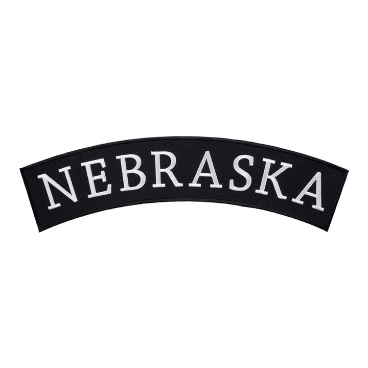 Nebraska State Top Rocker Patch, Large Size — product image
