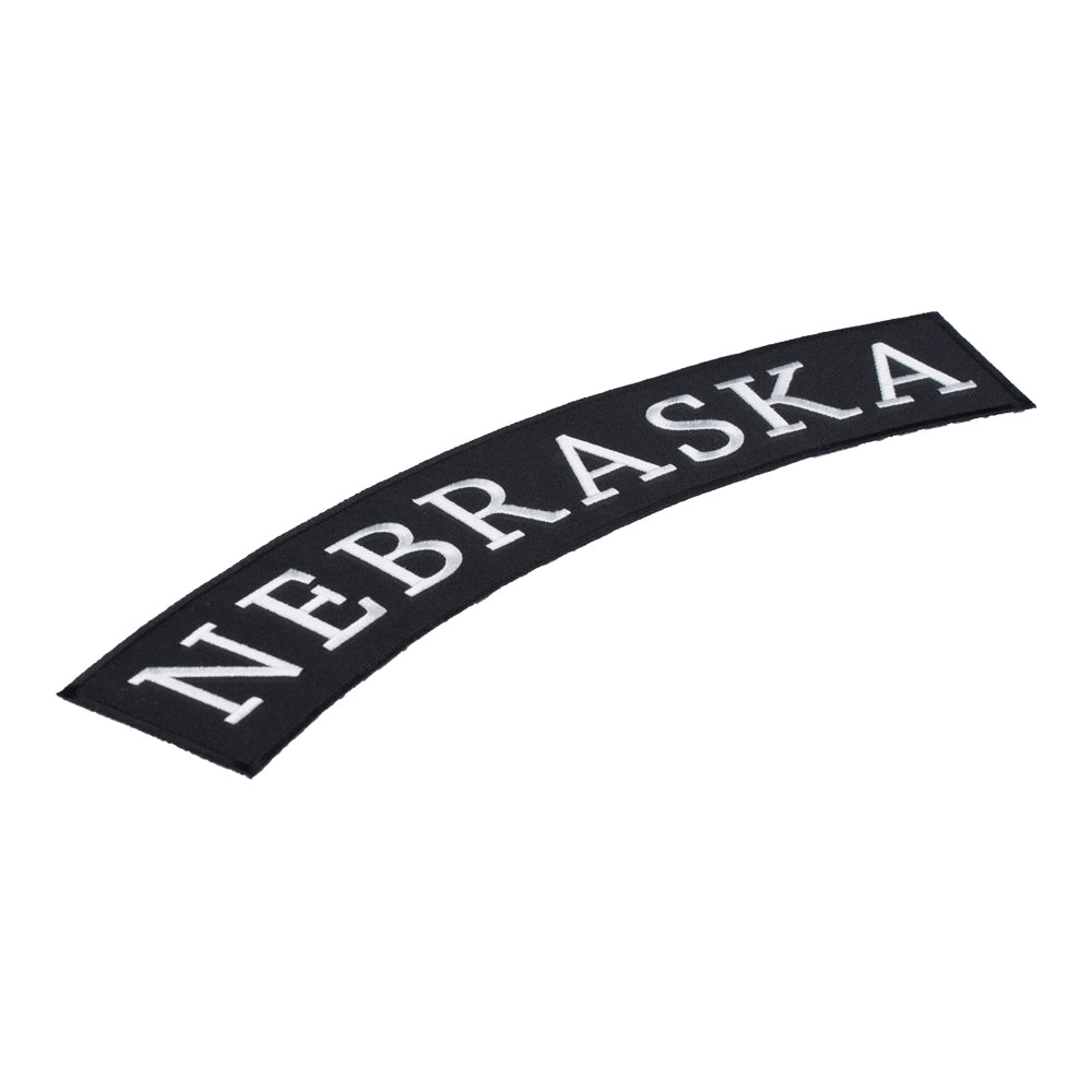 Nebraska State Top Rocker Patch, Large Size — detail view 2