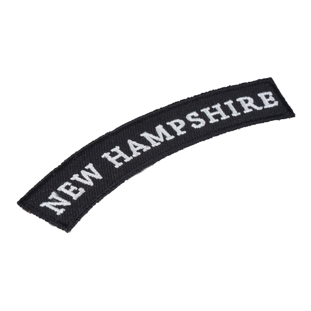 New Hampshire State Top Rocker Patch, Small Size — detail view 1