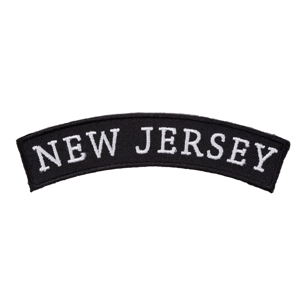 New Jersey State Top Rocker Patch, Small Size — product image