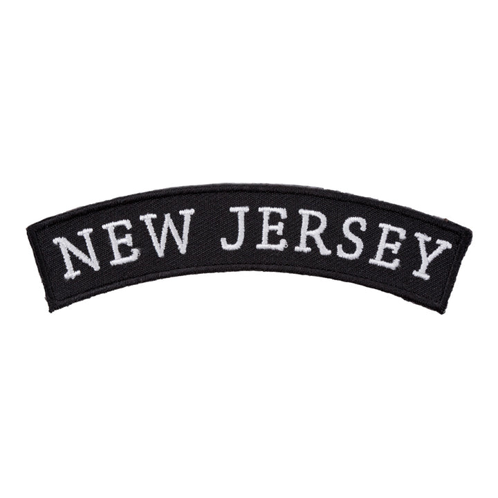 New Jersey State Top Rocker Patch, Small Size — product image