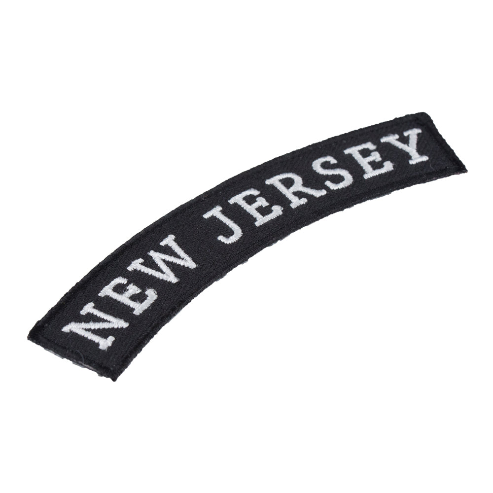 New Jersey State Top Rocker Patch, Small Size — detail view 1