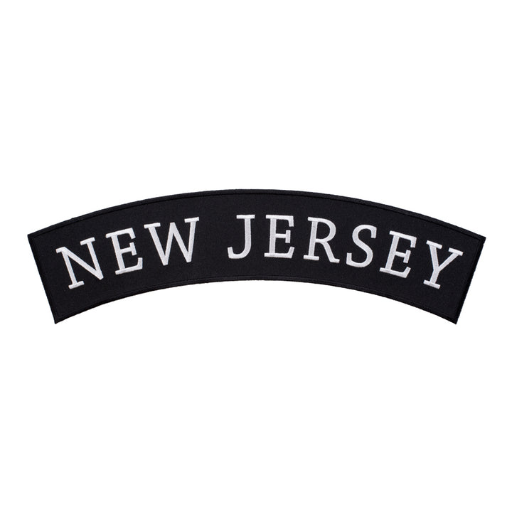 New Jersey State Top Rocker Patch, Large Size — product image