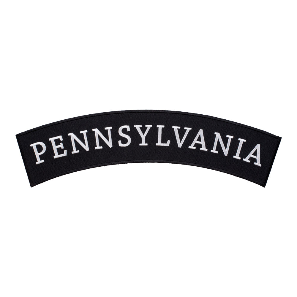 Pennsylvania State Top Rocker Patch, Large Size — product image