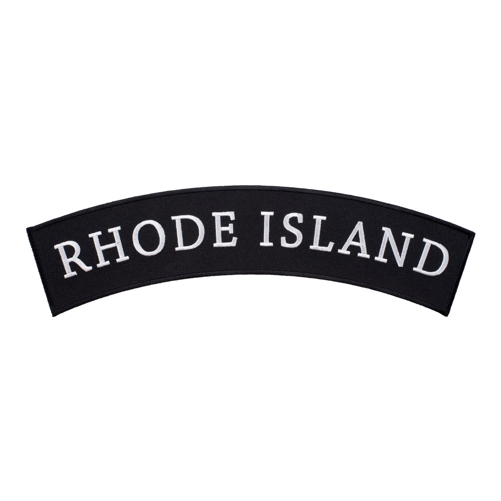 Rhode Island State Top Rocker Patch, Large Size — product image