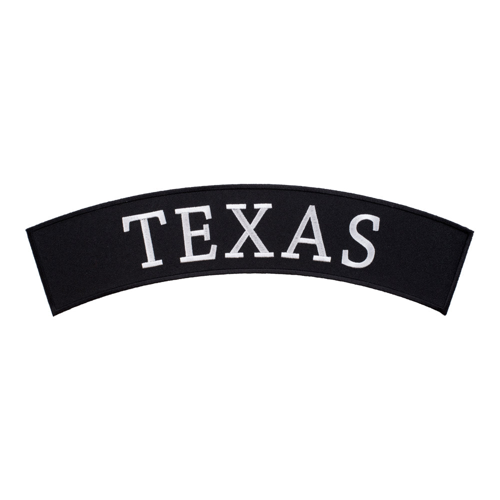 Texas State Top Rocker Patch, Large Size — product image