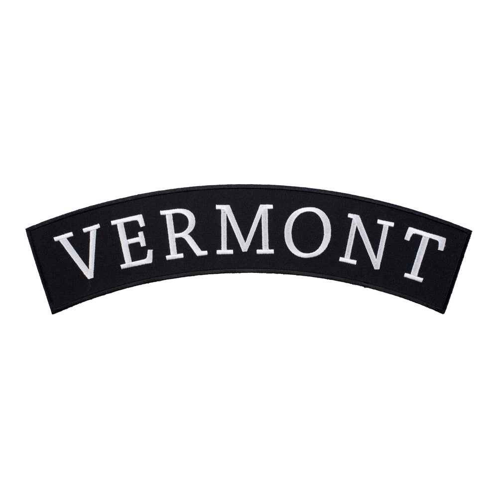 Vermont State Top Rocker Patch, Large Size — product image