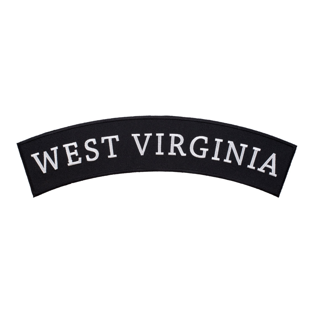 West Virginia State Top Rocker Patch, Large Size — product image