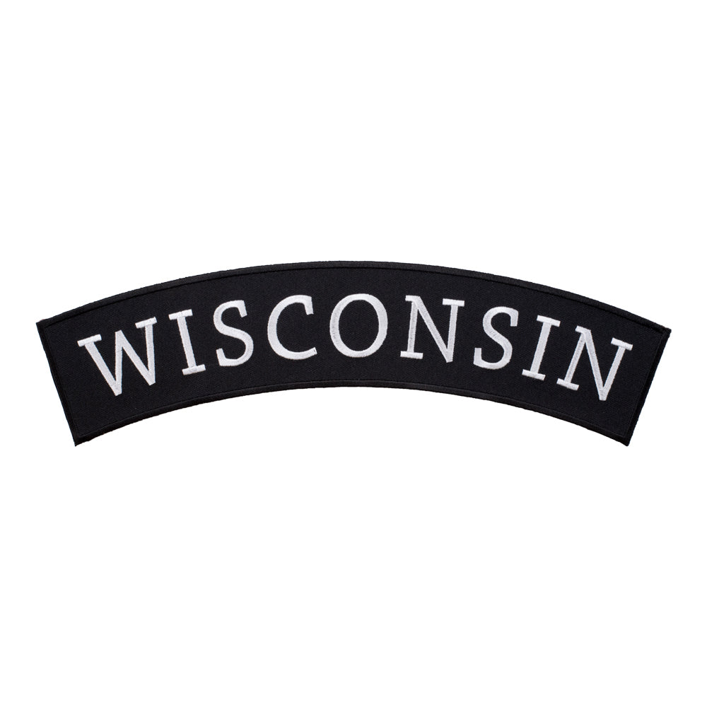 Wisconsin State Top Rocker Patch, Large Size — product image