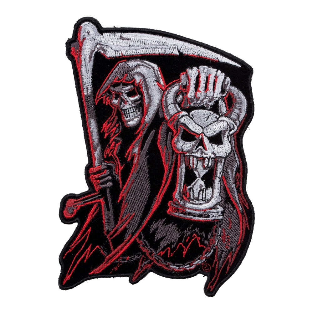 Countdown To Death Grim Reaper Hourglass Patch, Medium Size — product image