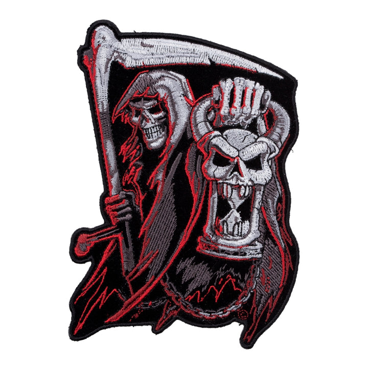 Countdown To Death Grim Reaper Hourglass Patch, Medium Size — product image