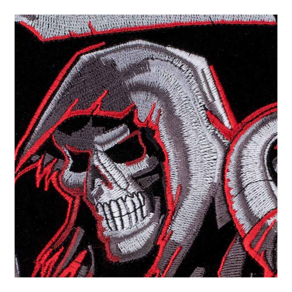 Countdown To Death Grim Reaper Hourglass Patch, X-Large Size — detail view 1
