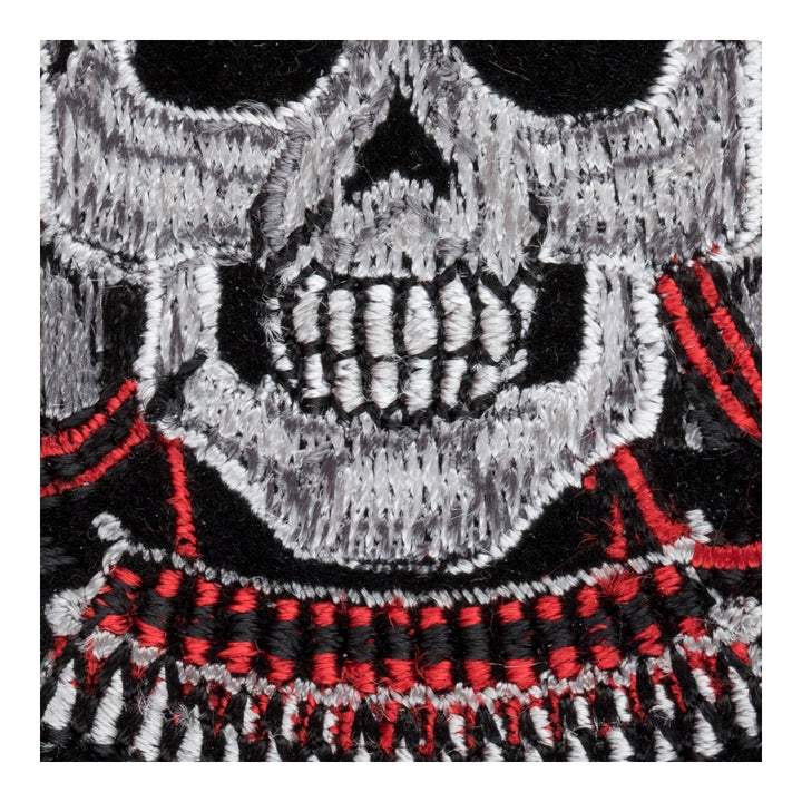 Red Demon Samurai Skull Patch, Small Size — detail view 1