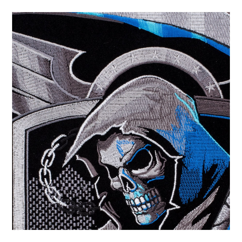 Angel Of Death Blue Shield Patch, X-Large Size — detail view 1